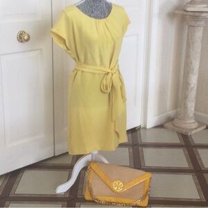 Talbots canary yellow 100% silk dress - Petite 4
